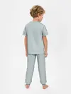 Детская пижама с брюками / Радуга v5 - голубой