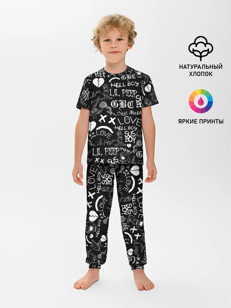 Детская пижама с брюками / LIL PEEP LOGOBOMBING | ЛИЛ ПИП