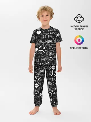Детская пижама с брюками / LIL PEEP LOGOBOMBING | ЛИЛ ПИП