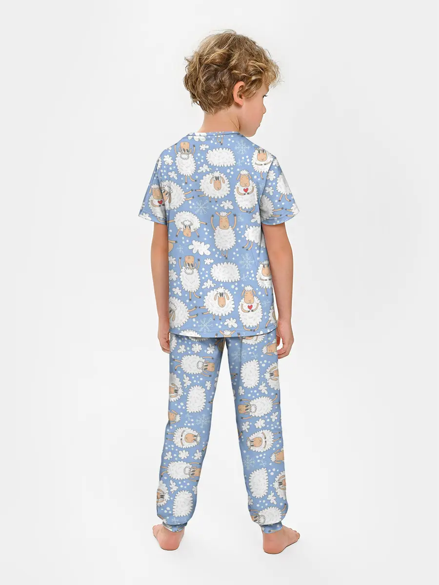 Детская пижама с брюками / Счастливые овечки
