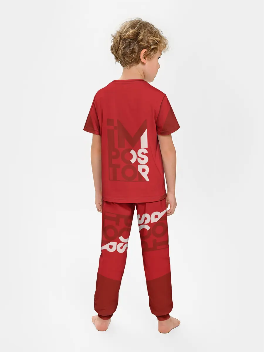 Детская пижама с брюками / AMONG US | RED IMPOSTOR