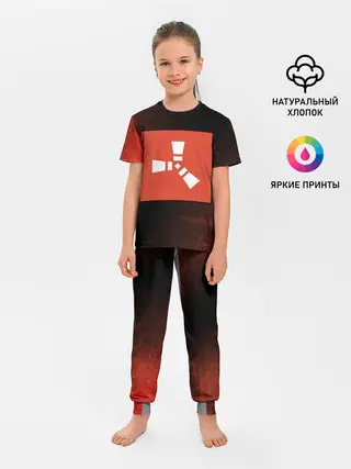 Детская пижама с брюками / РАСТ - Глитч