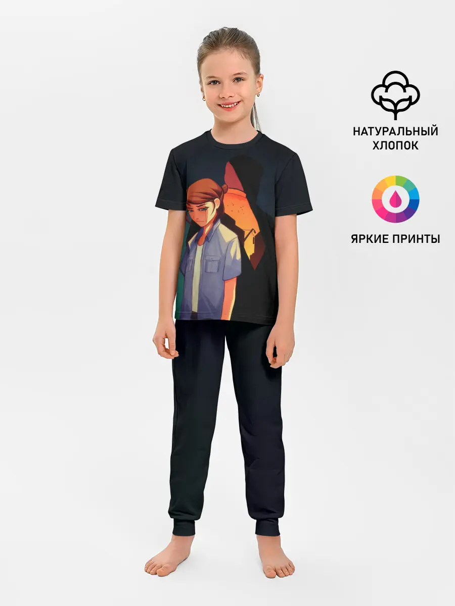 Детская пижама с брюками / Анимационные Элли и Джоел