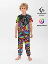 Детская пижама с брюками / психоделика