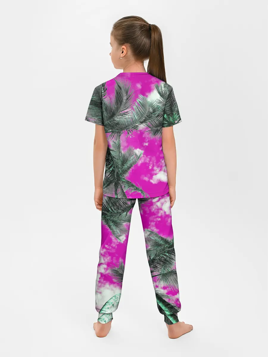 Детская пижама с брюками / Palms Glitch