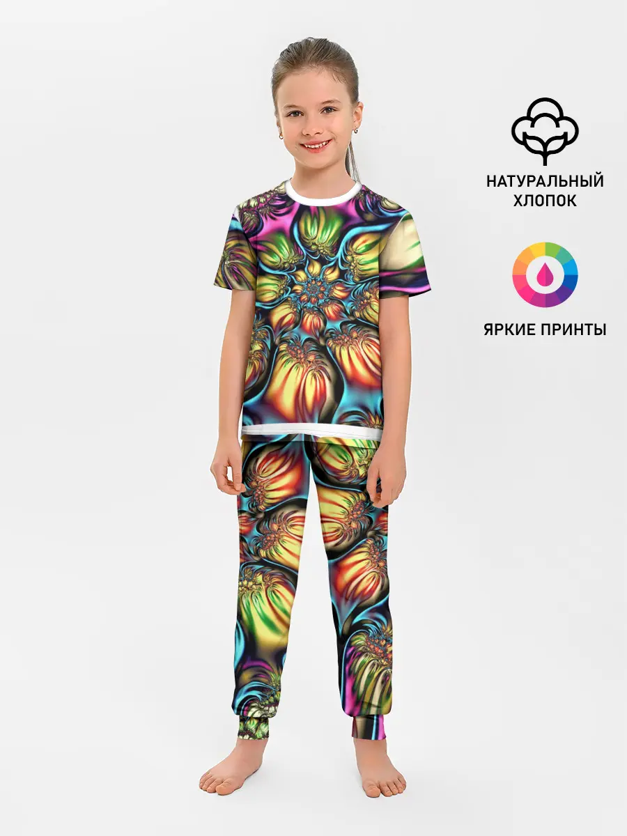 Детская пижама с брюками / Абстракция