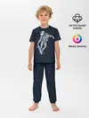 Детская пижама с брюками / Космонавт на скейте