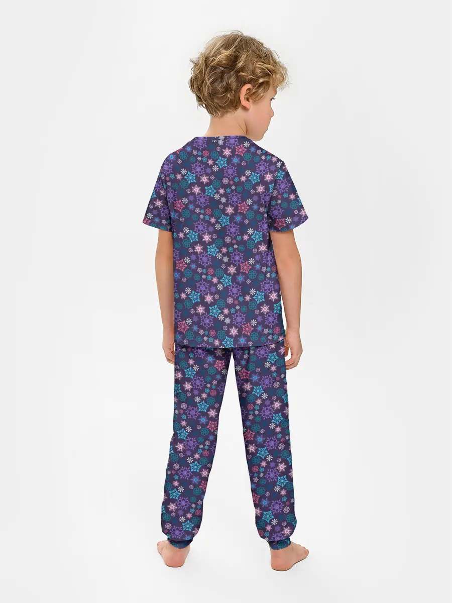 Детская пижама с брюками / Снежные Узоры