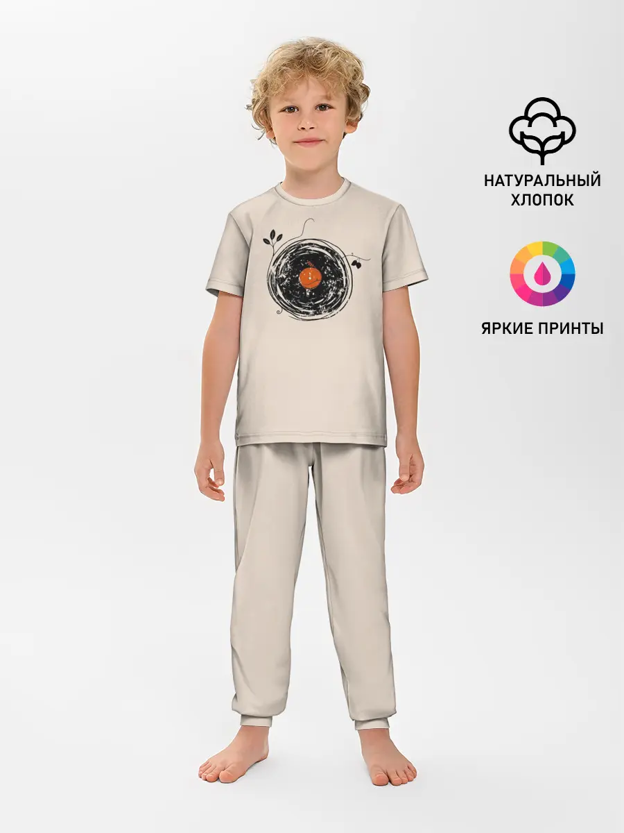 Детская пижама с брюками / Natural Vinyl Records Vintage