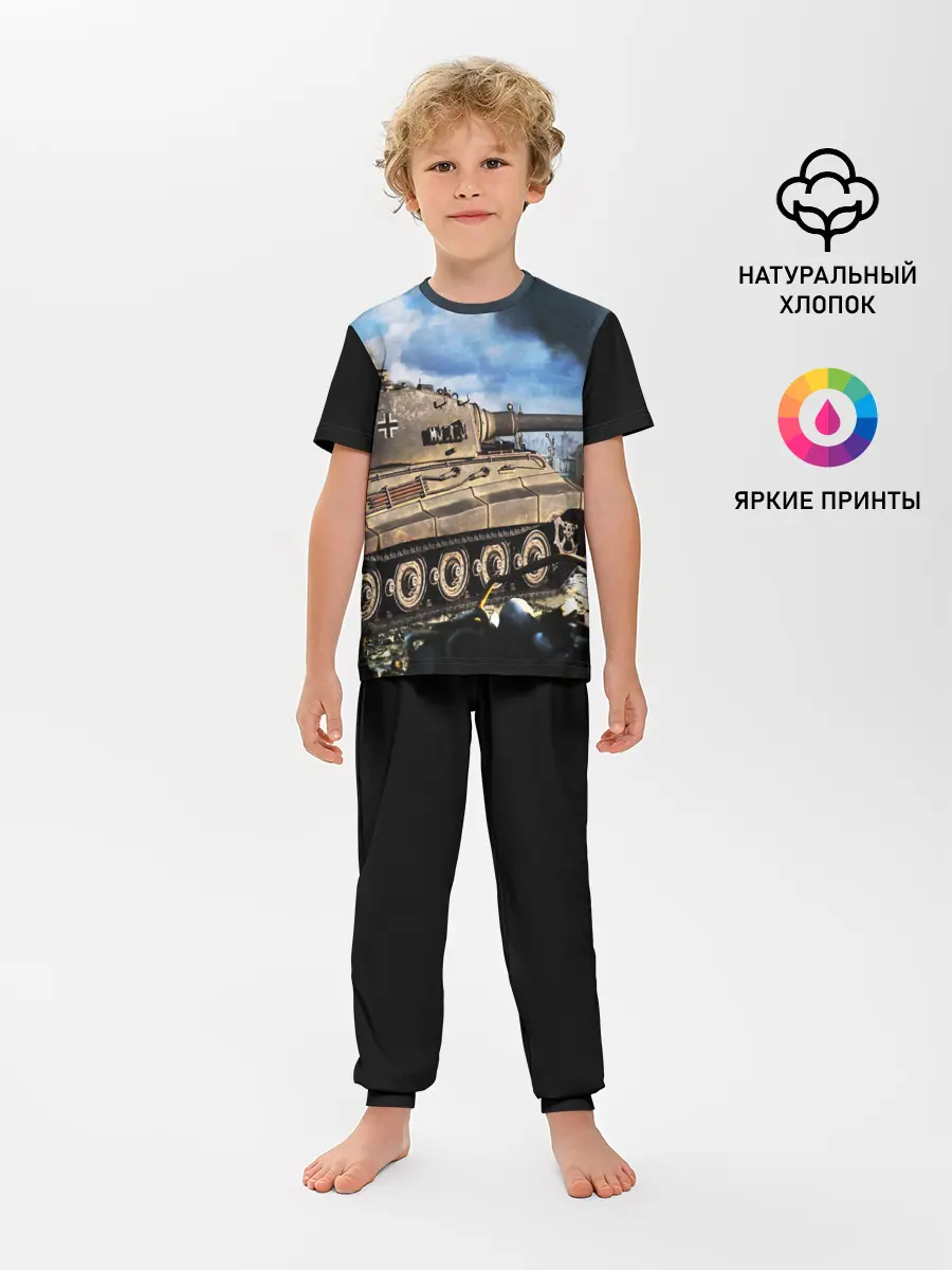 Детская пижама с брюками / ТАНК
