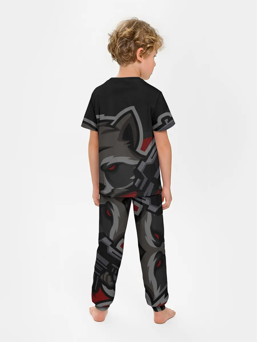 Детская пижама с брюками / Форма Bad Raccoon