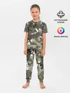 Детская пижама с брюками / Камуфляж с кляксами