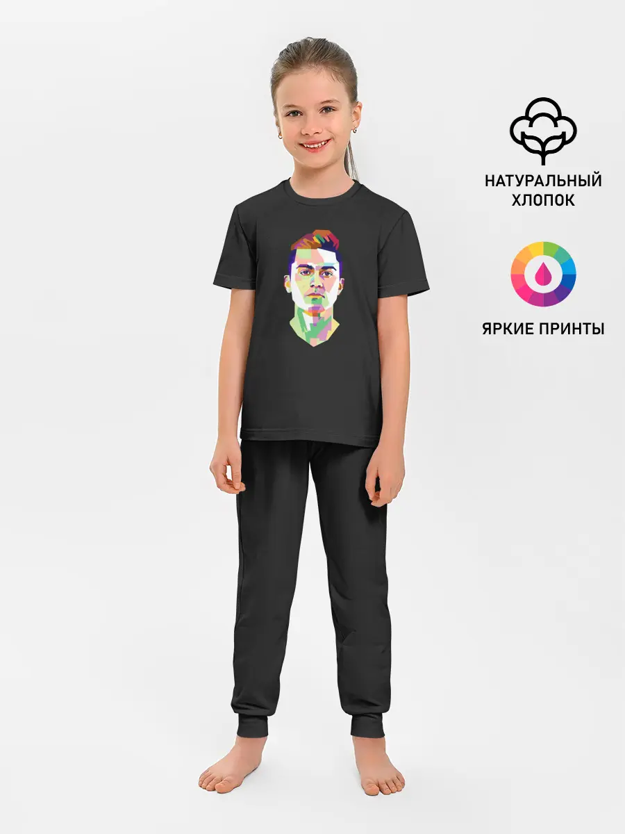 Детская пижама с брюками / Paulo Dybala Pop Art
