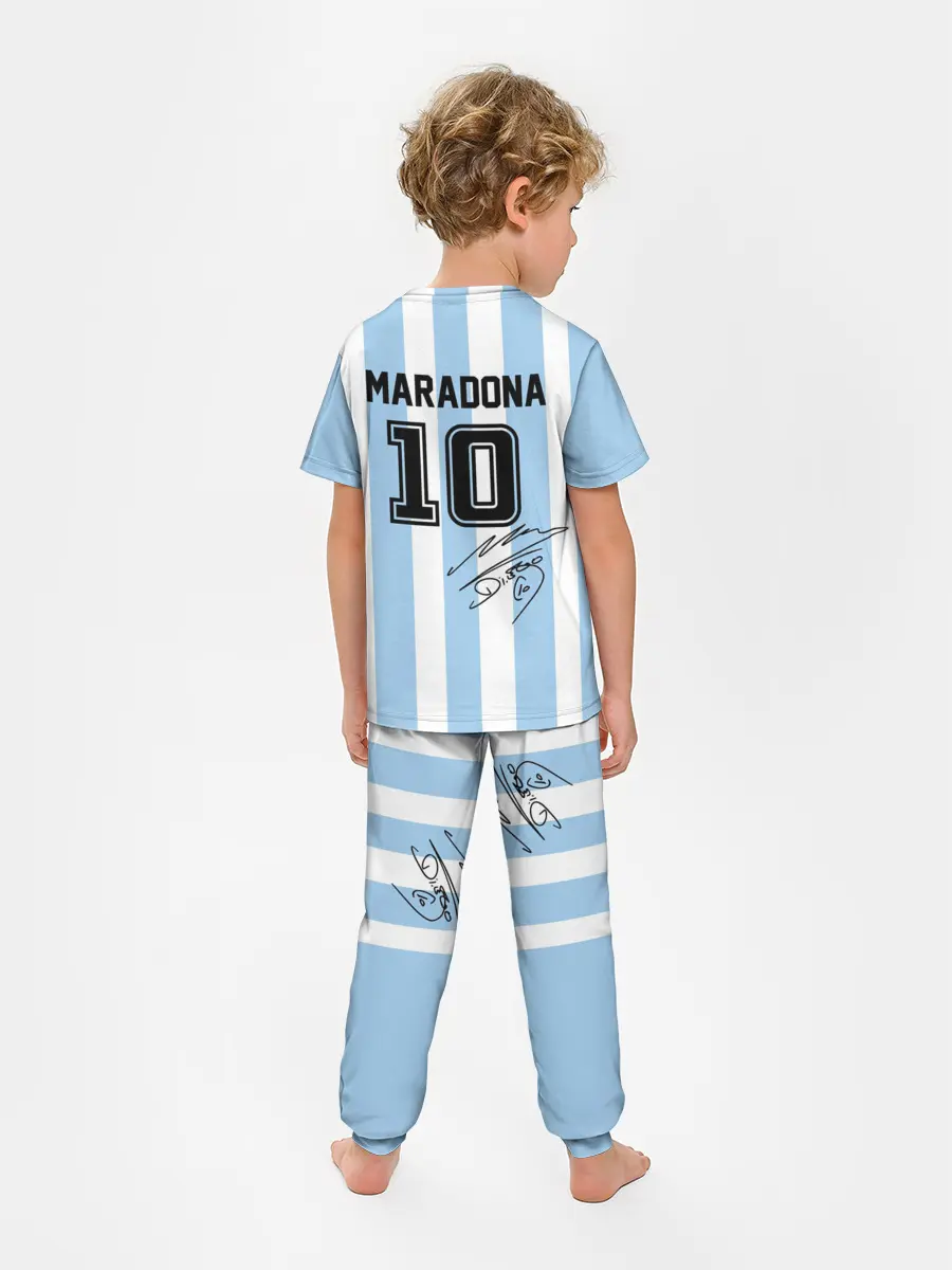 Детская пижама с брюками / Форма Марадоны с автографом