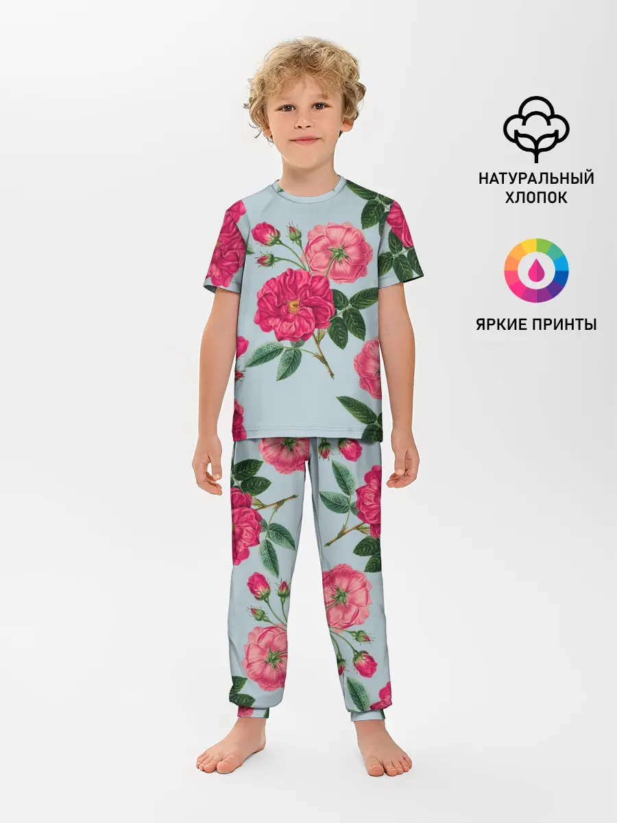 Детская пижама с брюками / Чайная роза
