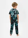 Детская пижама с брюками / Космические снежинки