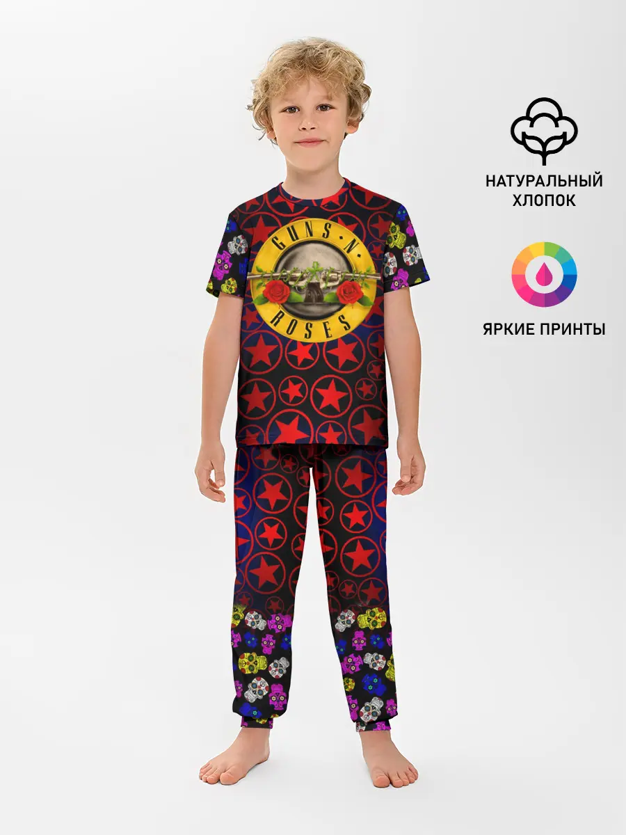 Детская пижама с брюками / Guns n roses