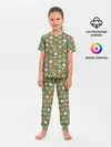Детская пижама с брюками / Новогодние Персонажи