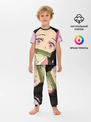 Детская пижама с брюками / Незуко, Nezuko Детская пижама с брюками / Незуко, Nezuko