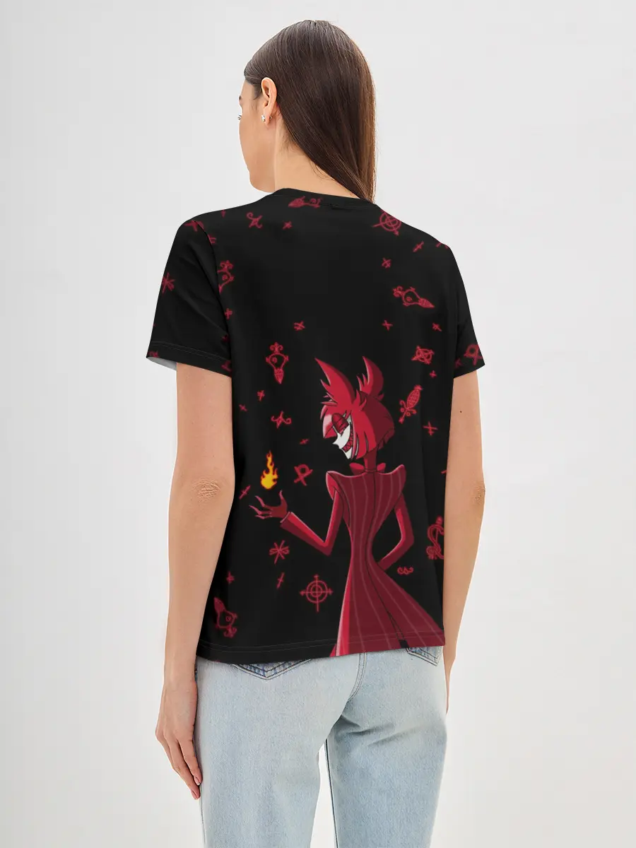 Женская базовая футболка / Аластор Отель Хазбин