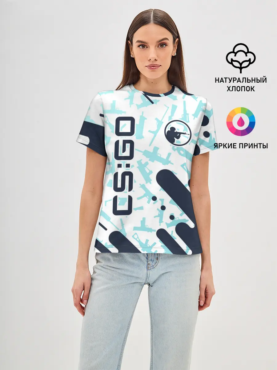 Женская базовая футболка / CS GO | КС ГО