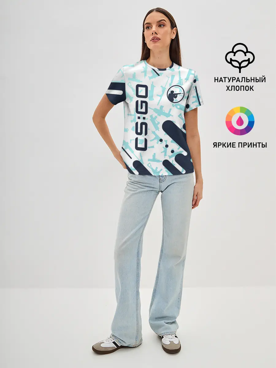 Женская базовая футболка / CS GO | КС ГО