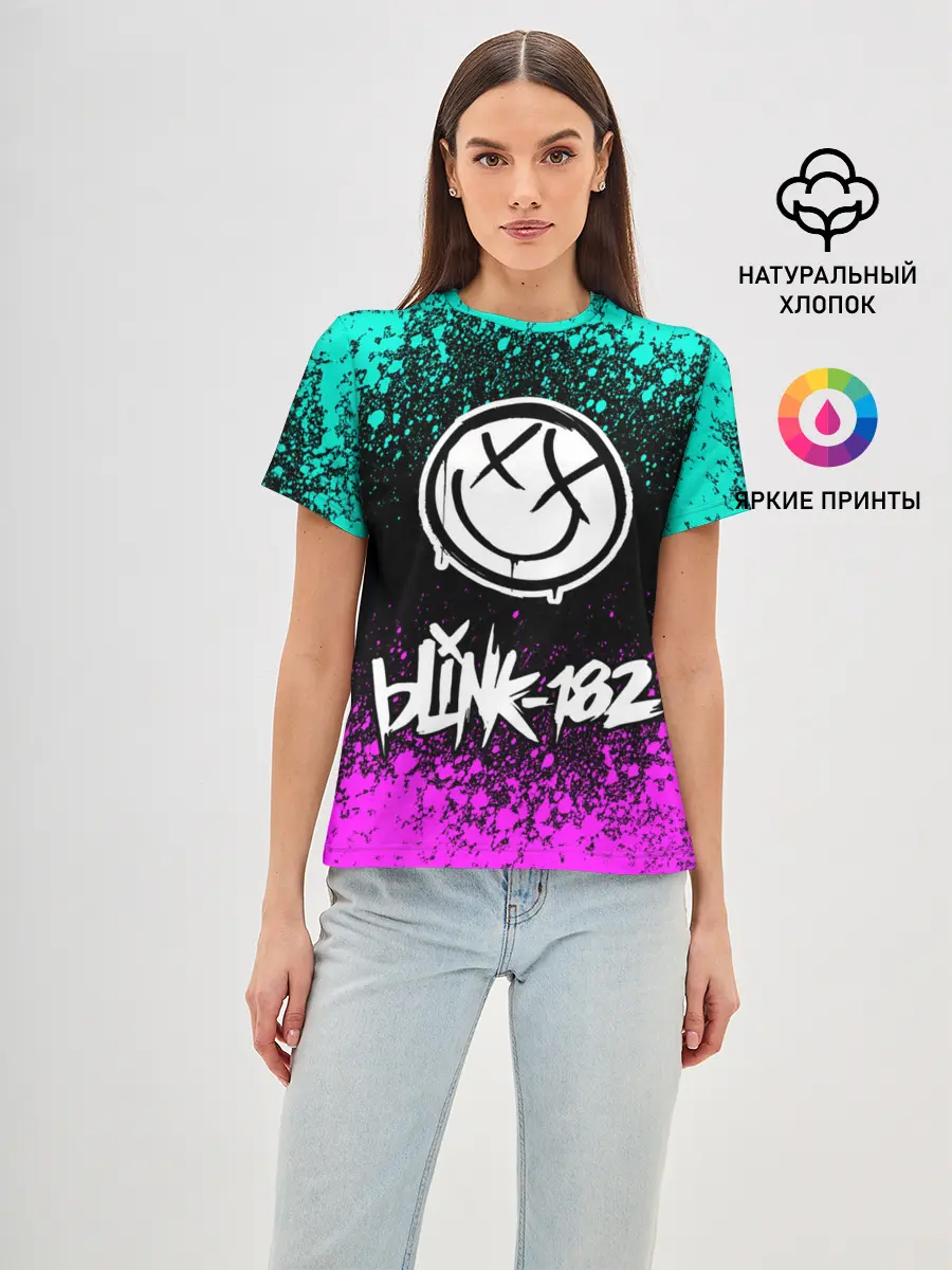 Женская базовая футболка / Blink-182