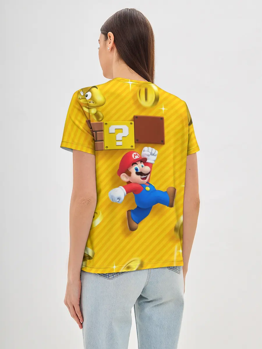Женская базовая футболка / Супер Марио