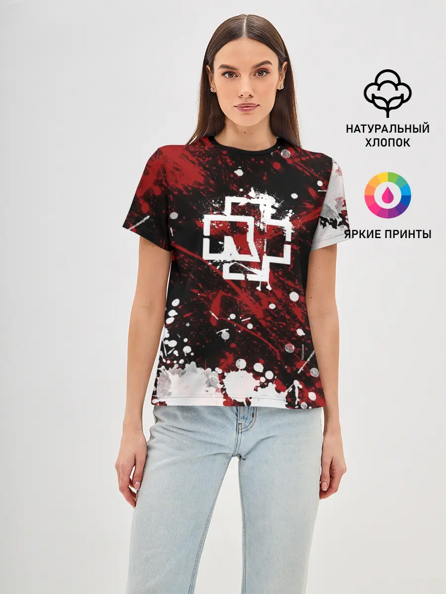 Женская базовая футболка / Rammstein