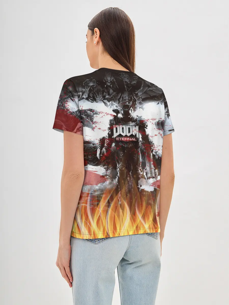 Женская базовая футболка / Doom Ethernal Ancient Gods