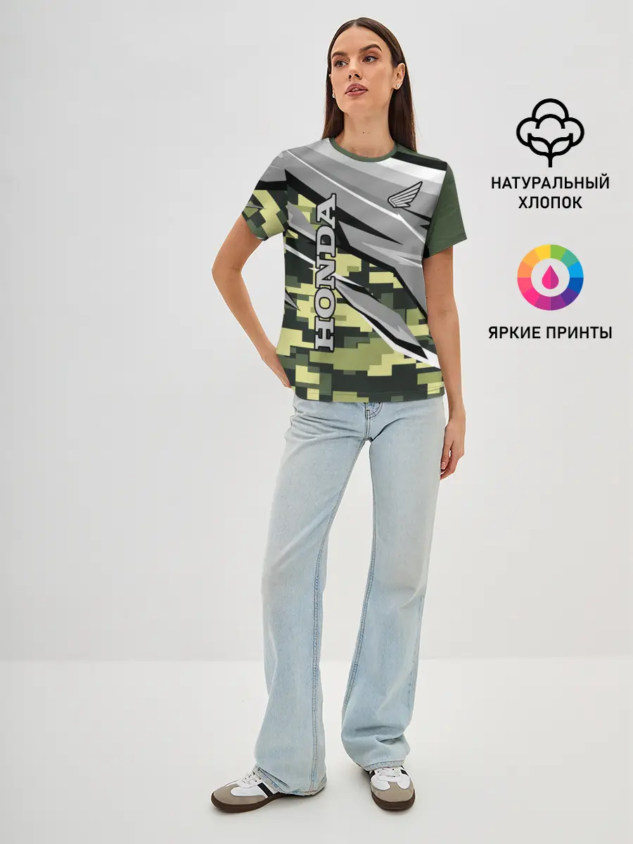 Женская базовая футболка / HONDA