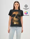 Женская базовая футболка / Gold Skull