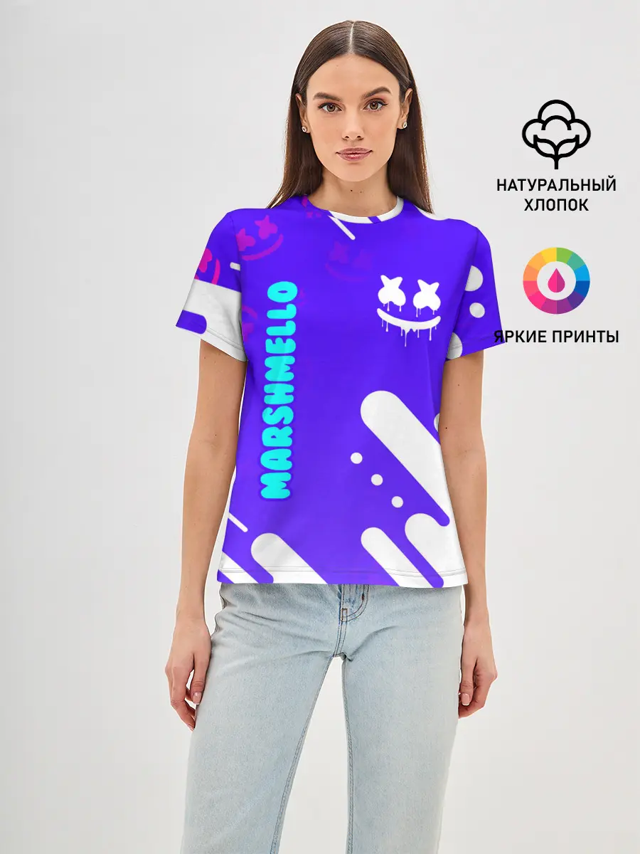 Женская базовая футболка / MARSHMELLO / МАРШМЕЛЛОУ