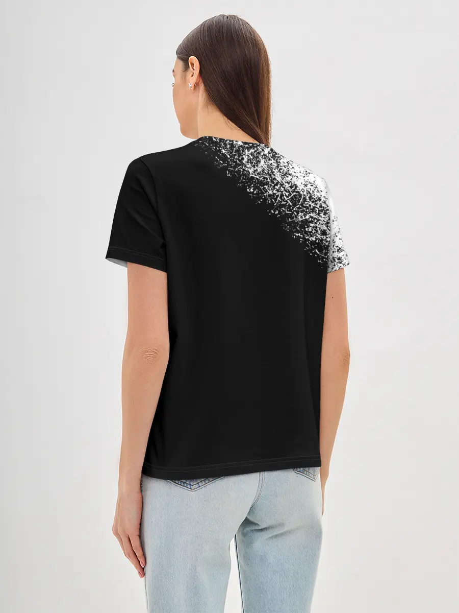 Женская базовая футболка / Убийца Гоблинов черно-белый