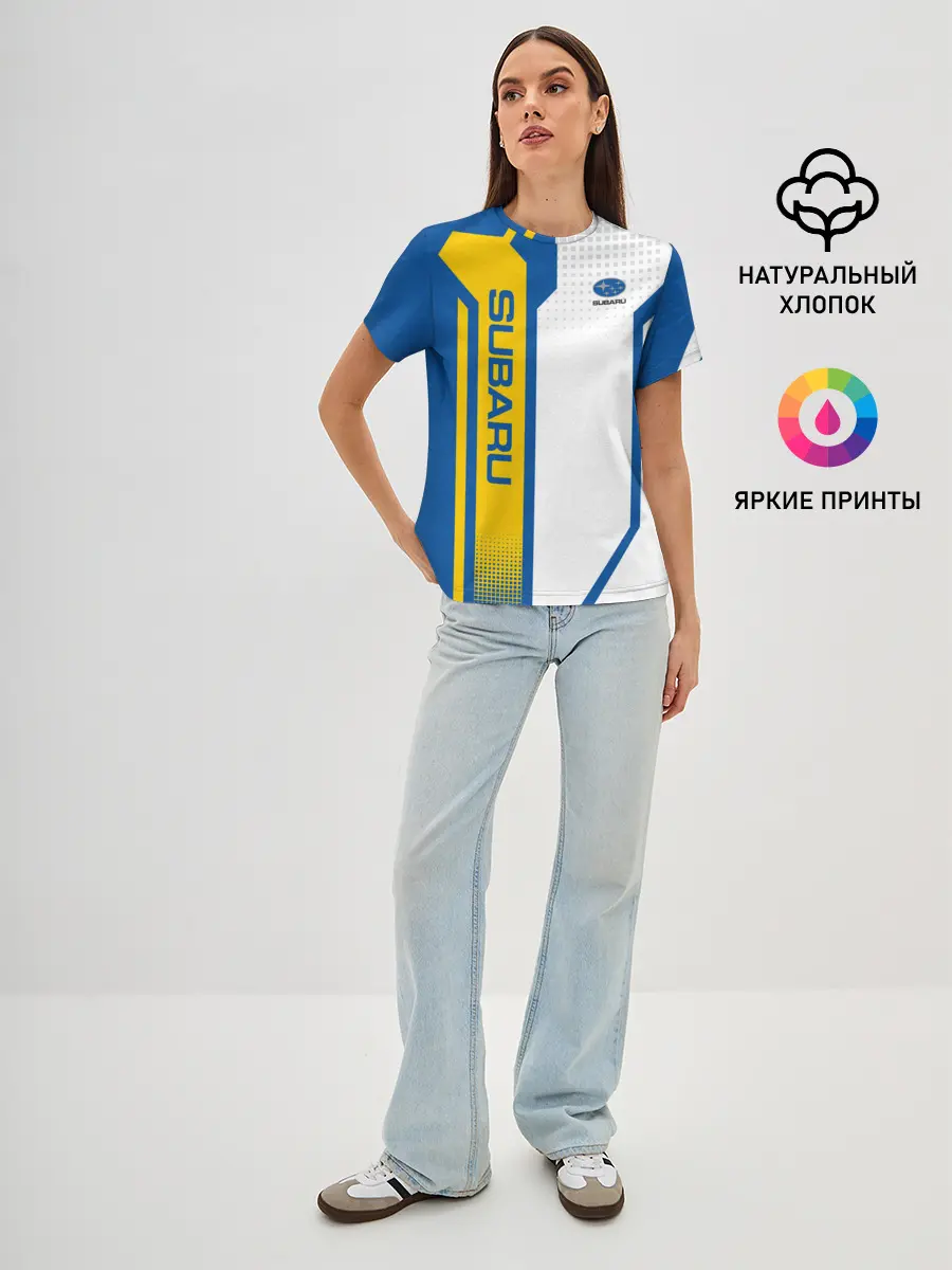 Женская базовая футболка / Subaru Driver team