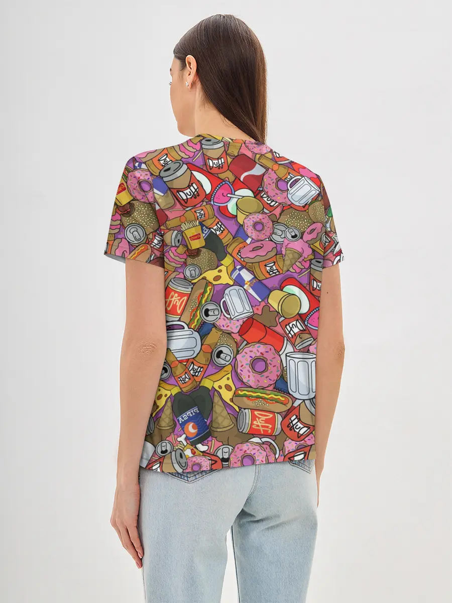 Женская базовая футболка / Гомер