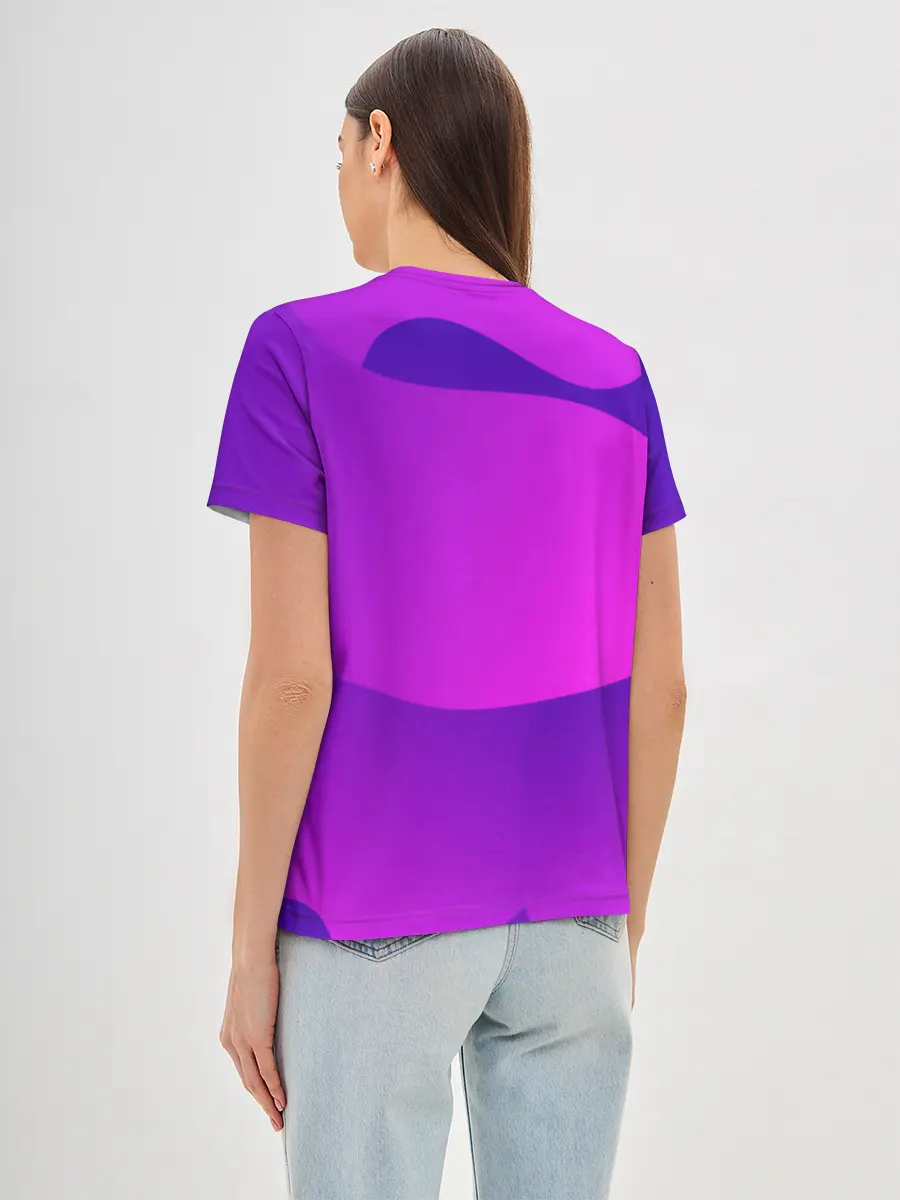 Женская базовая футболка / НЕОНОВАЯ ГЕОМЕТРИЯ