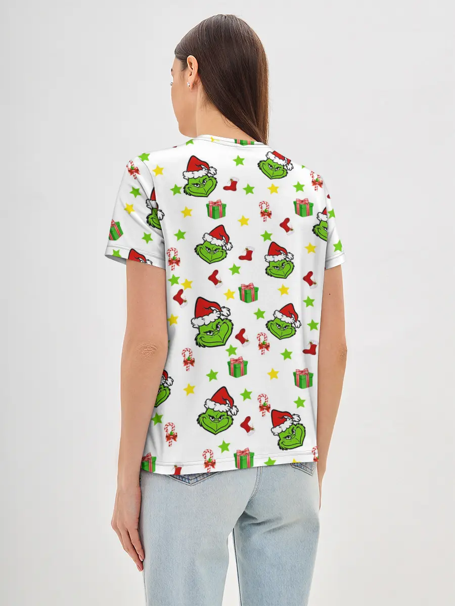 Женская базовая футболка / Гринч