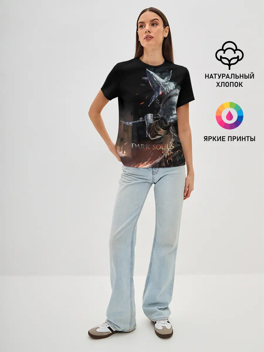 Женская базовая футболка / Dark Souls