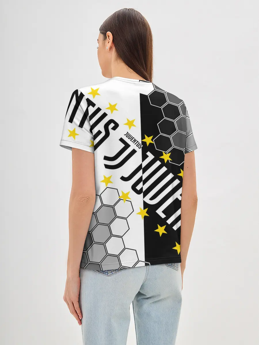 Женская базовая футболка / JUVENTUS / ЮВЕНТУС / ЗВЕЗДЫ