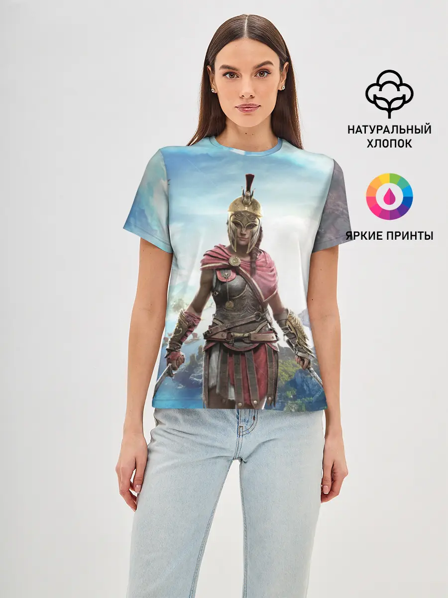 Женская базовая футболка / Воинственная Кассандра