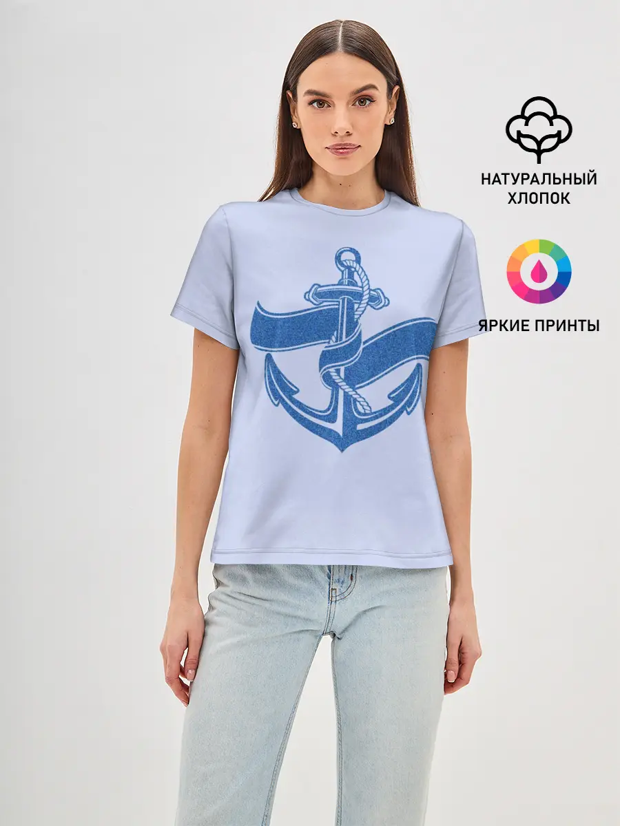 Женская базовая футболка / Якорь