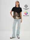 Женская базовая футболка / Disintegrating Cat