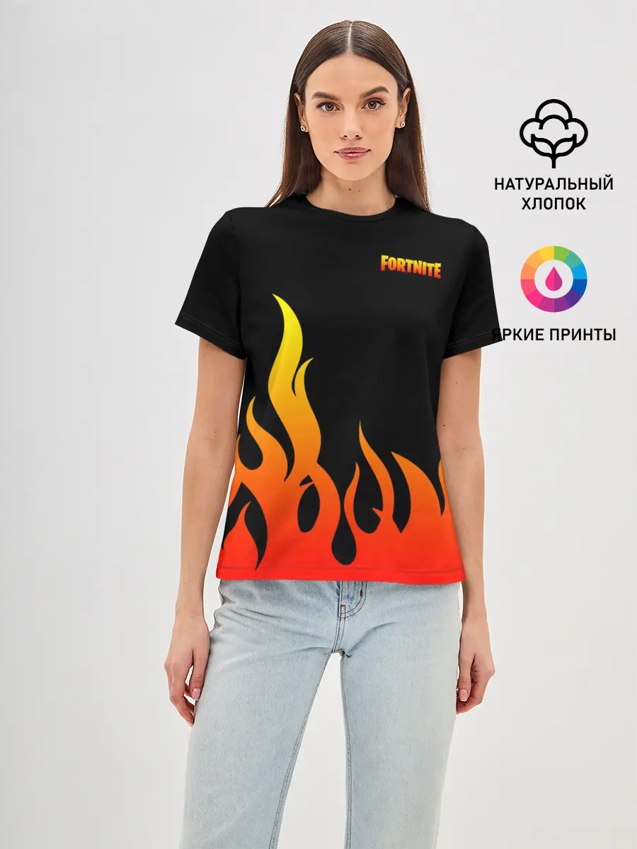Женская базовая футболка / Fortnite
