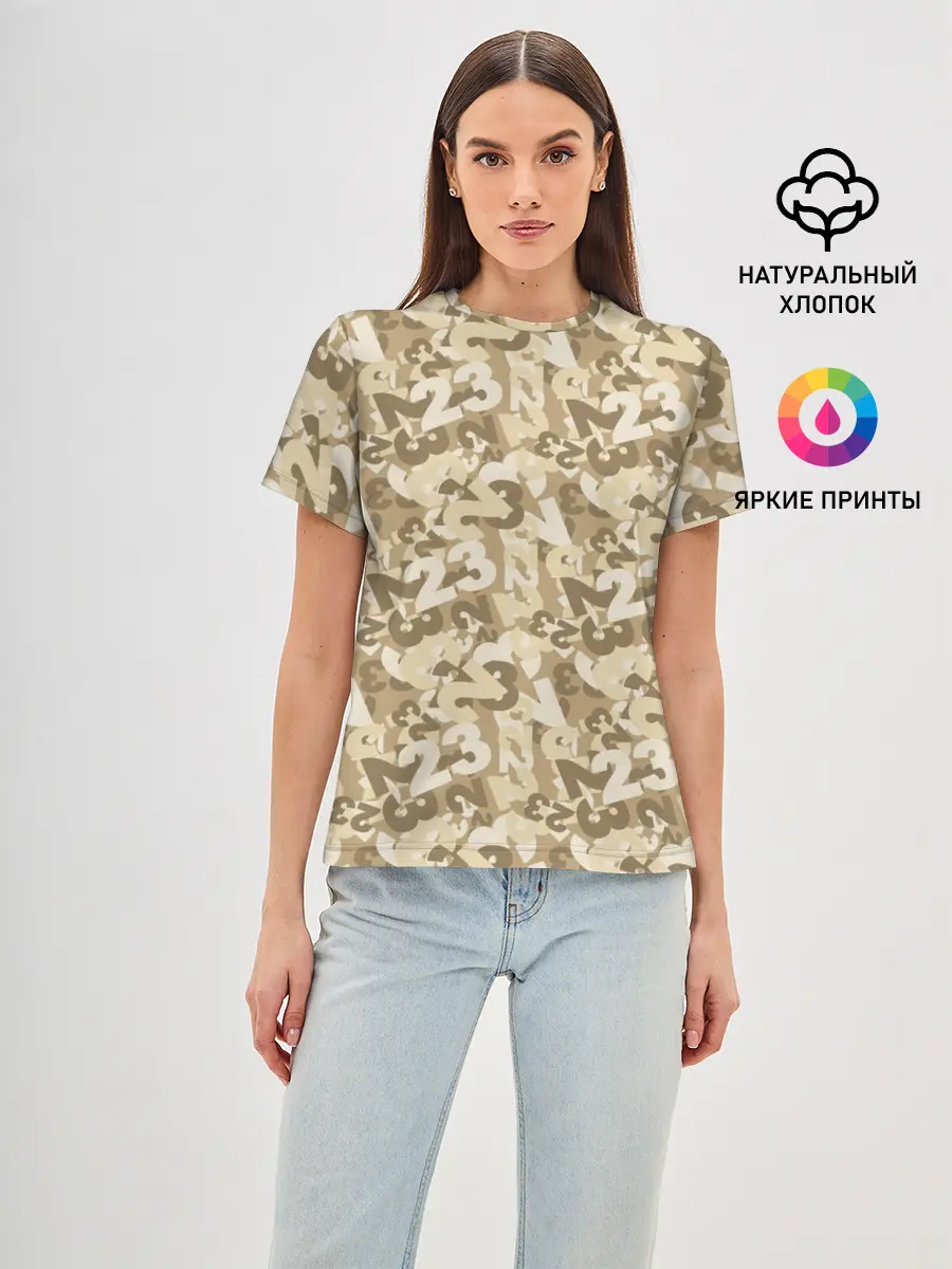 Женская базовая футболка / 23 февраля