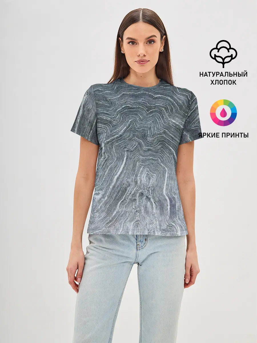 Женская базовая футболка / Negative Waves