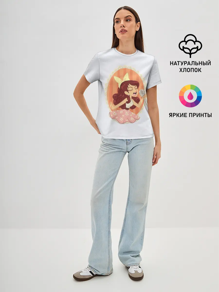 Женская базовая футболка / Рисунок Арианы