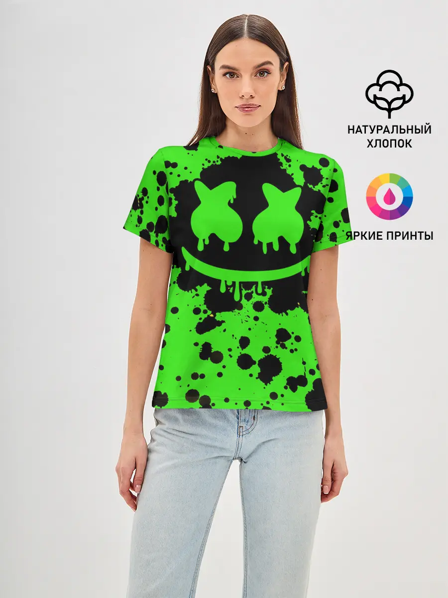 Женская базовая футболка / Marshmello