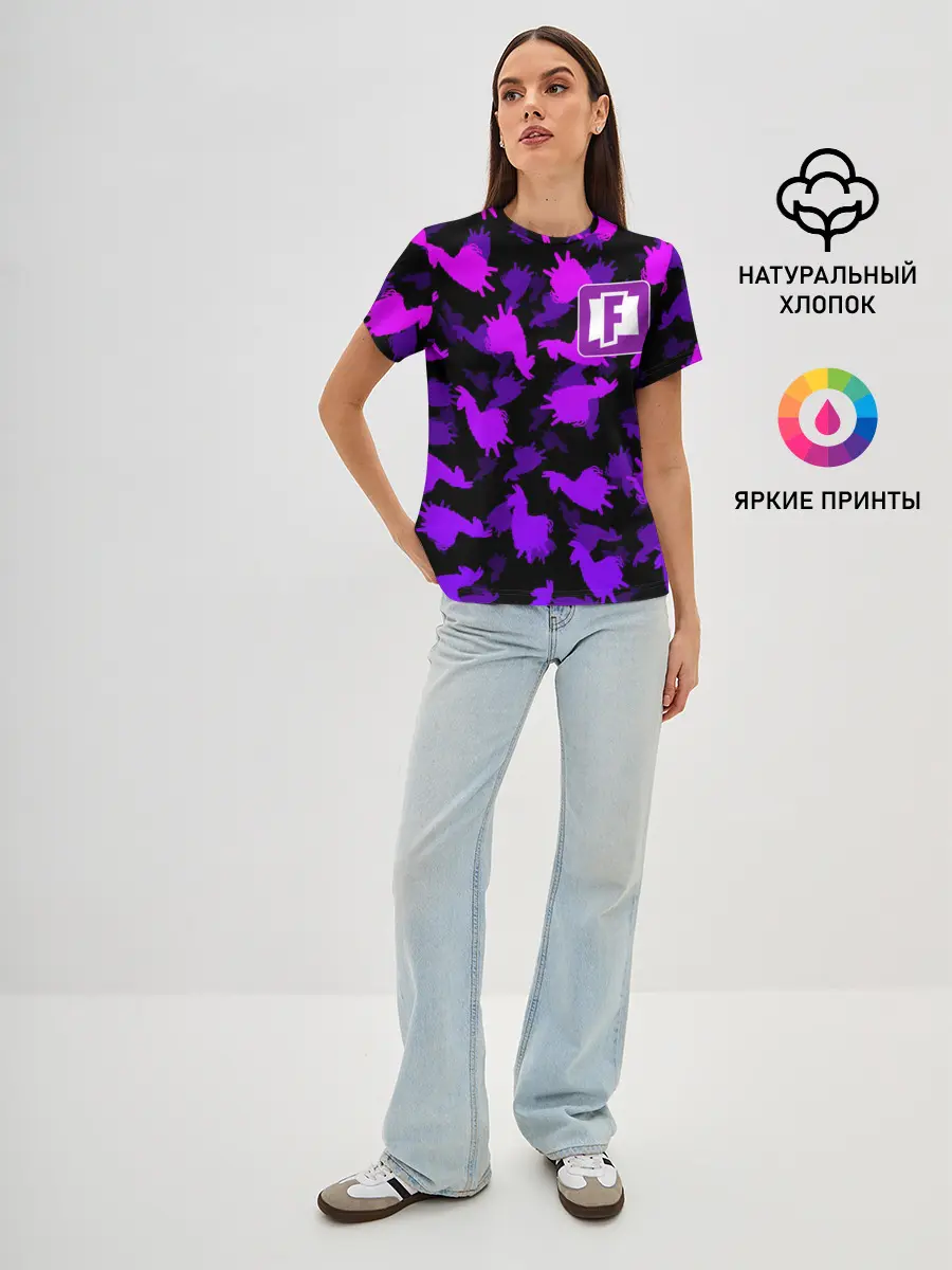 Женская базовая футболка / Fortnite