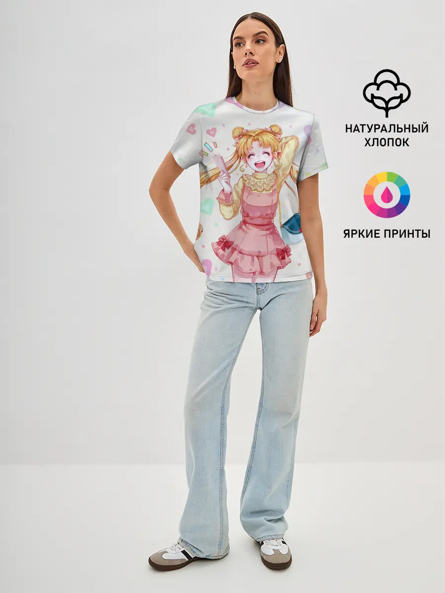 Женская базовая футболка / SAILOR MOON